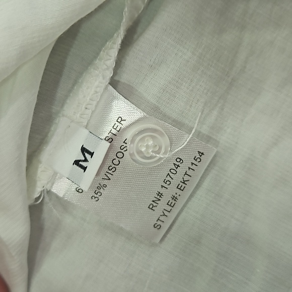 💥50% sale💥Decker white Burton down blouse M #c171 - Picture 3 of 6